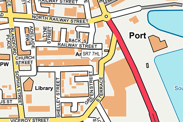 SR7 7HL map - OS OpenMap – Local (Ordnance Survey)