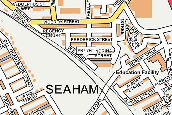 SR7 7HT map - OS OpenMap – Local (Ordnance Survey)