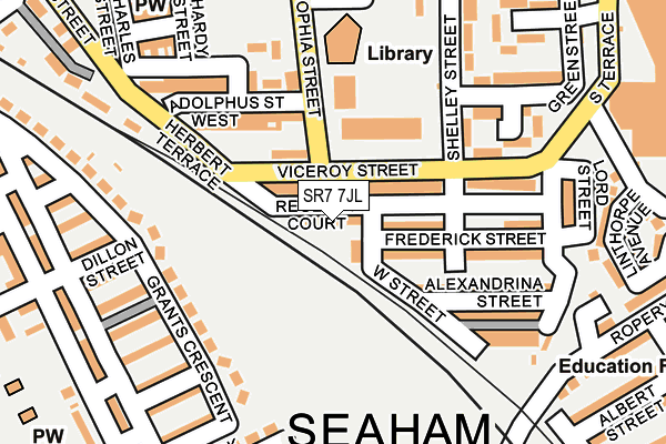 SR7 7JL map - OS OpenMap – Local (Ordnance Survey)
