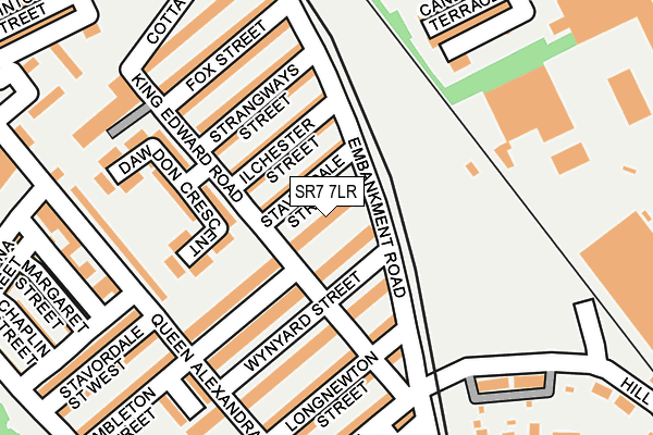 SR7 7LR map - OS OpenMap – Local (Ordnance Survey)