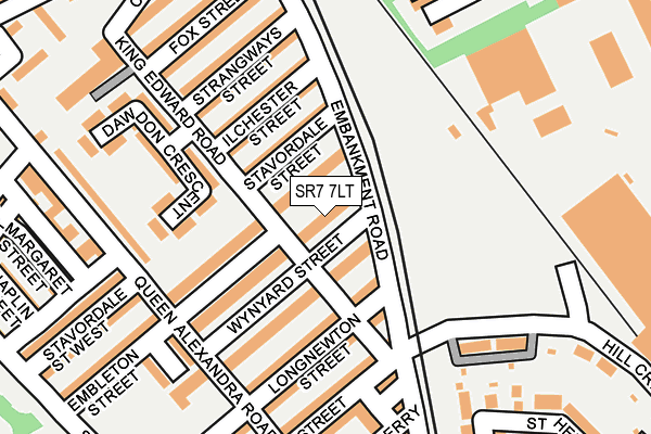 SR7 7LT map - OS OpenMap – Local (Ordnance Survey)