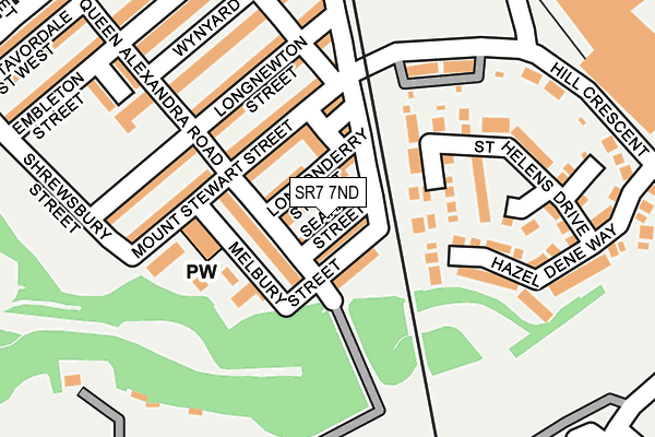 SR7 7ND map - OS OpenMap – Local (Ordnance Survey)
