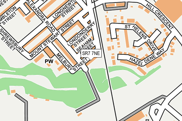 SR7 7NE map - OS OpenMap – Local (Ordnance Survey)
