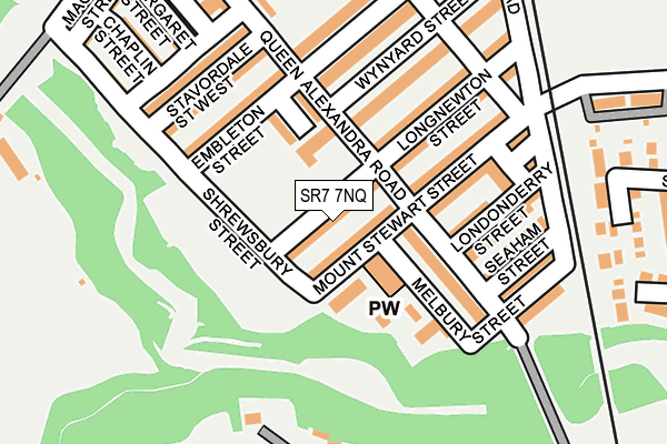 SR7 7NQ map - OS OpenMap – Local (Ordnance Survey)