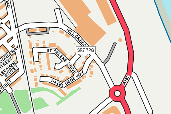 SR7 7PG map - OS OpenMap – Local (Ordnance Survey)
