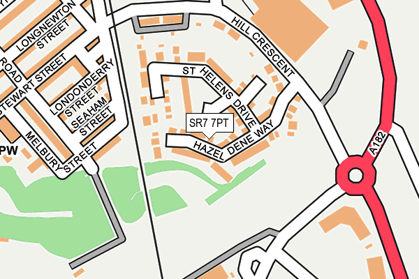 SR7 7PT map - OS OpenMap – Local (Ordnance Survey)