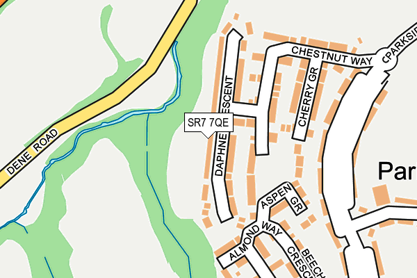 SR7 7QE map - OS OpenMap – Local (Ordnance Survey)
