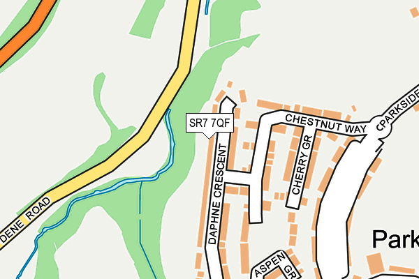 SR7 7QF map - OS OpenMap – Local (Ordnance Survey)
