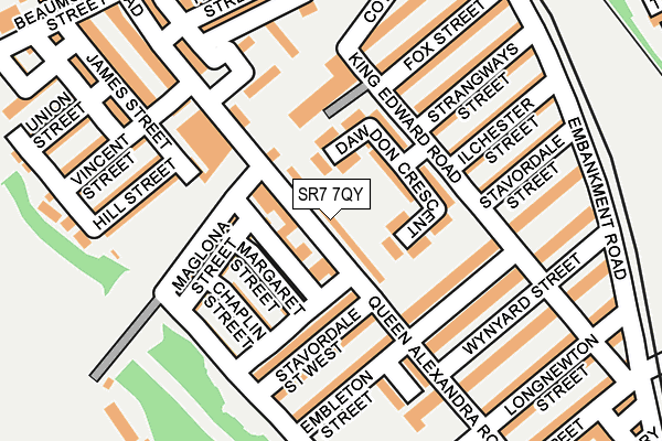SR7 7QY map - OS OpenMap – Local (Ordnance Survey)