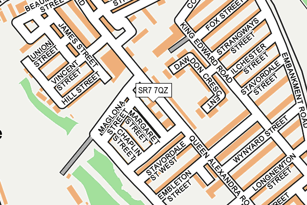 SR7 7QZ map - OS OpenMap – Local (Ordnance Survey)