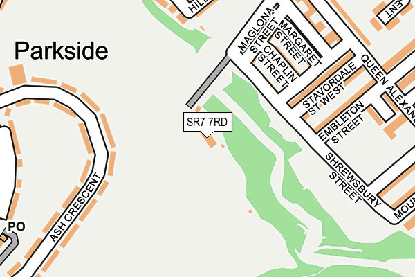 SR7 7RD map - OS OpenMap – Local (Ordnance Survey)