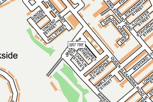 SR7 7RF map - OS OpenMap – Local (Ordnance Survey)