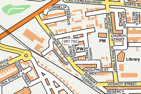 SR7 7SG map - OS OpenMap – Local (Ordnance Survey)