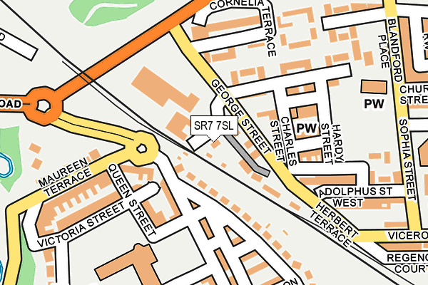 SR7 7SL map - OS OpenMap – Local (Ordnance Survey)