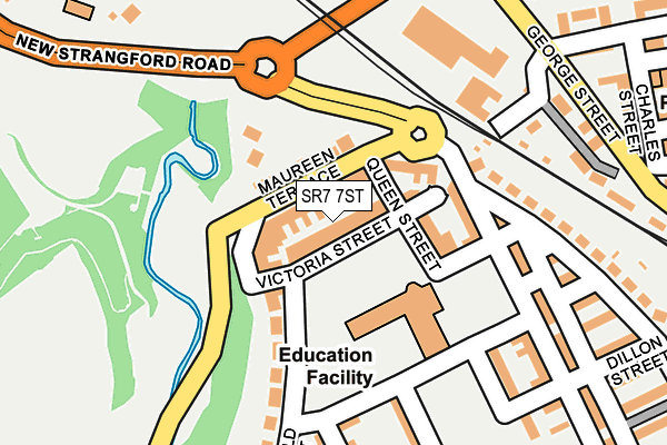 SR7 7ST map - OS OpenMap – Local (Ordnance Survey)