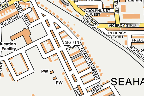 SR7 7TN map - OS OpenMap – Local (Ordnance Survey)