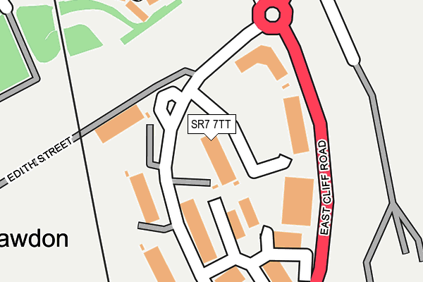 SR7 7TT map - OS OpenMap – Local (Ordnance Survey)