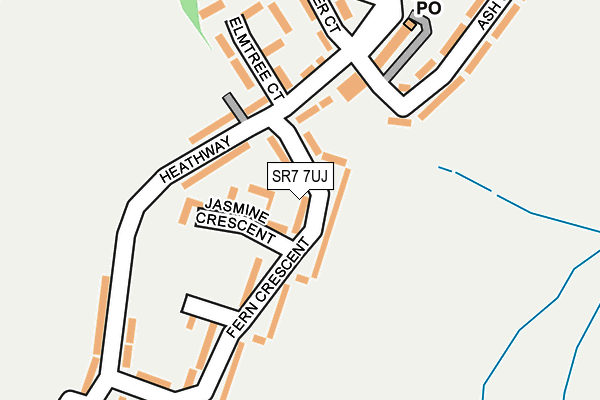 SR7 7UJ map - OS OpenMap – Local (Ordnance Survey)