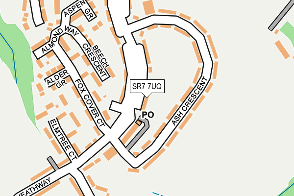 SR7 7UQ map - OS OpenMap – Local (Ordnance Survey)
