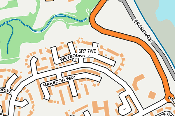 SR7 7WE map - OS OpenMap – Local (Ordnance Survey)