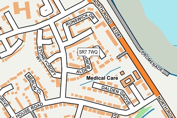 SR7 7WQ map - OS OpenMap – Local (Ordnance Survey)