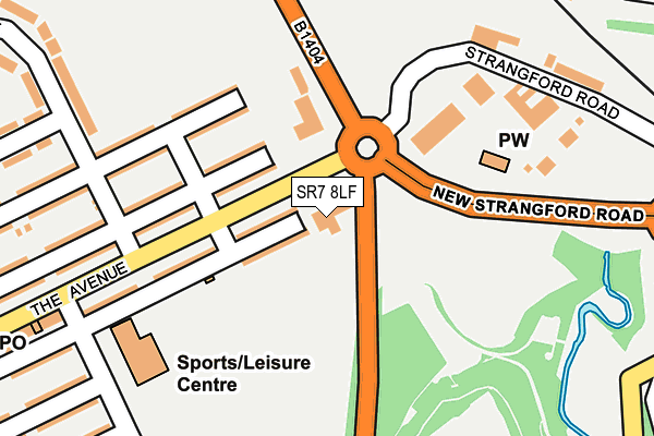 SR7 8LF map - OS OpenMap – Local (Ordnance Survey)