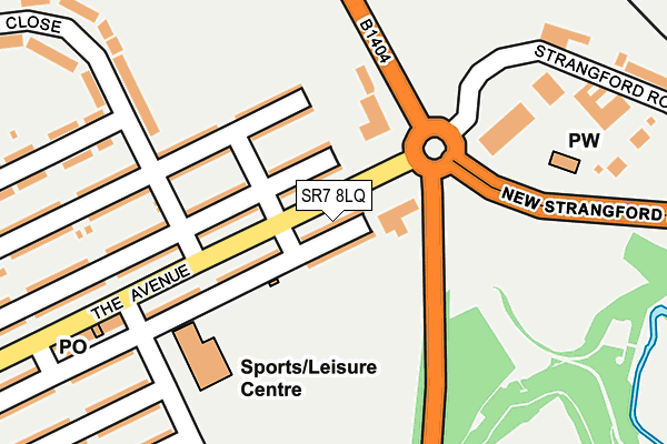 SR7 8LQ map - OS OpenMap – Local (Ordnance Survey)