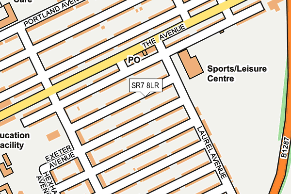 SR7 8LR map - OS OpenMap – Local (Ordnance Survey)