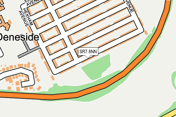SR7 8NN map - OS OpenMap – Local (Ordnance Survey)