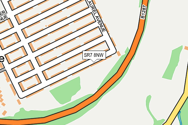 SR7 8NW map - OS OpenMap – Local (Ordnance Survey)