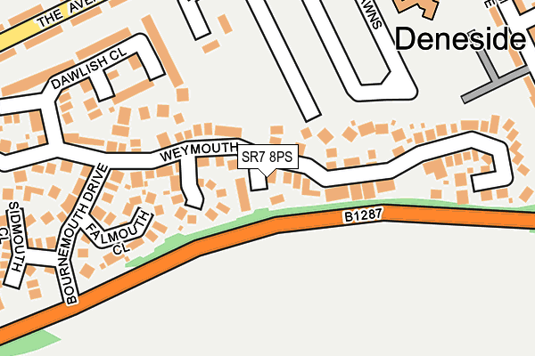 SR7 8PS map - OS OpenMap – Local (Ordnance Survey)
