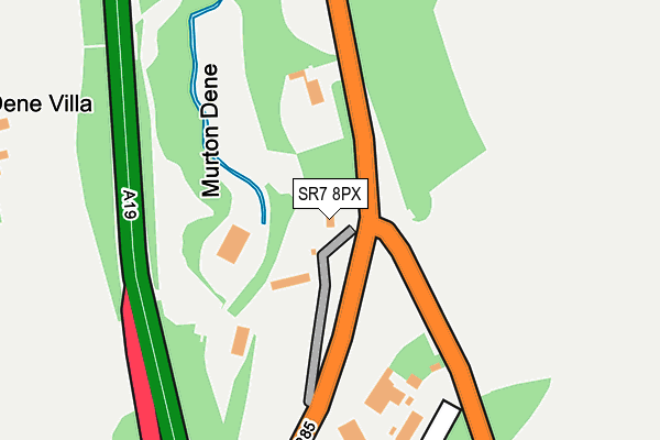 SR7 8PX map - OS OpenMap – Local (Ordnance Survey)