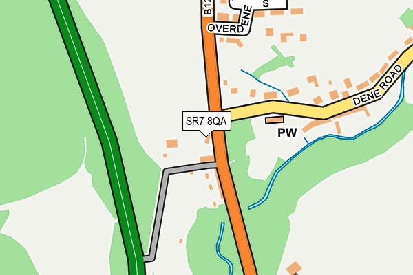 SR7 8QA map - OS OpenMap – Local (Ordnance Survey)