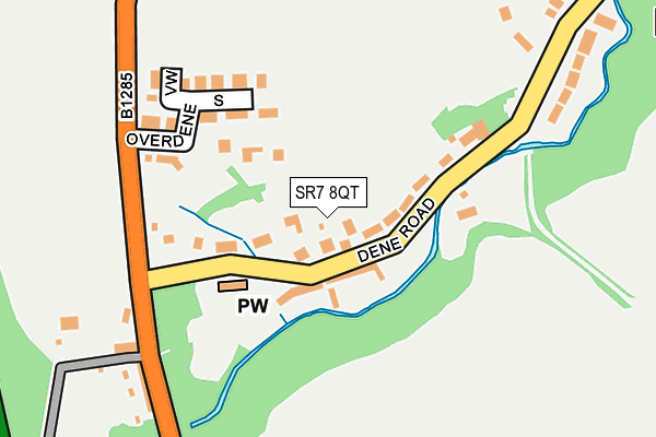 SR7 8QT map - OS OpenMap – Local (Ordnance Survey)