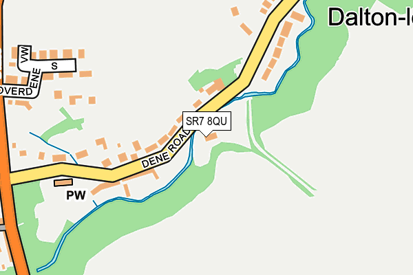 SR7 8QU map - OS OpenMap – Local (Ordnance Survey)