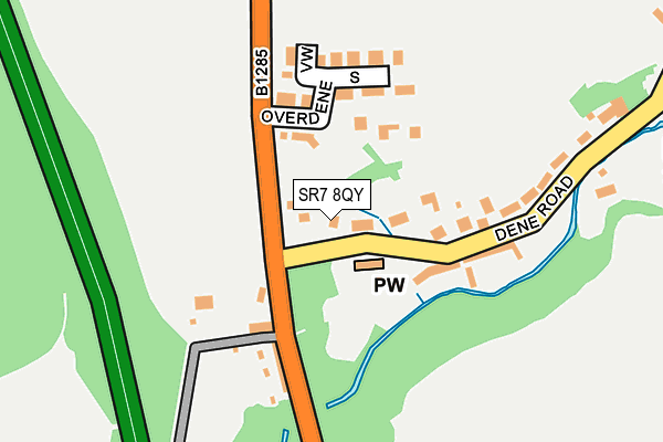 SR7 8QY map - OS OpenMap – Local (Ordnance Survey)