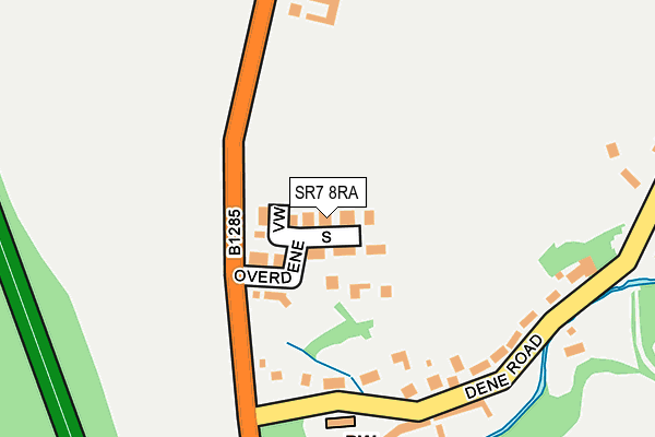 SR7 8RA map - OS OpenMap – Local (Ordnance Survey)