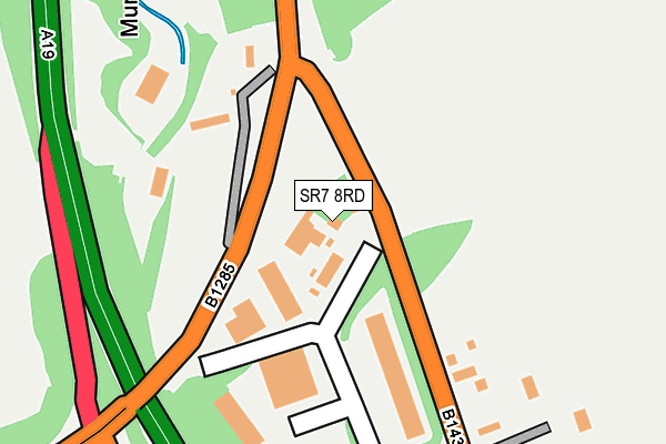 SR7 8RD map - OS OpenMap – Local (Ordnance Survey)