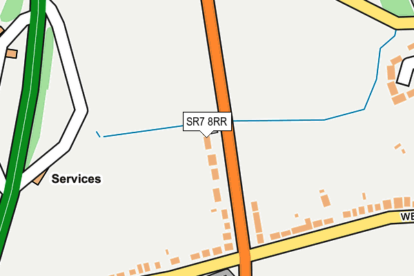 SR7 8RR map - OS OpenMap – Local (Ordnance Survey)