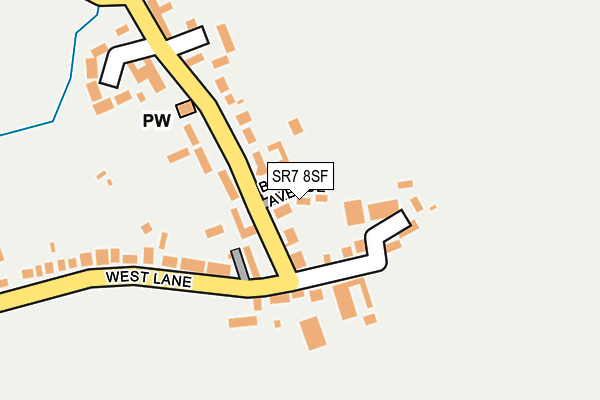 SR7 8SF map - OS OpenMap – Local (Ordnance Survey)