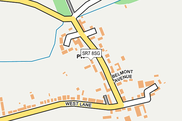 SR7 8SG map - OS OpenMap – Local (Ordnance Survey)