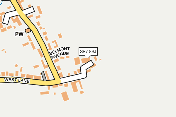 SR7 8SJ map - OS OpenMap – Local (Ordnance Survey)