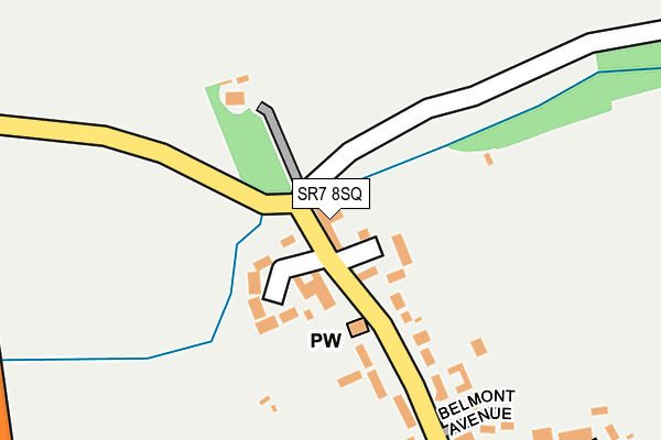 SR7 8SQ map - OS OpenMap – Local (Ordnance Survey)