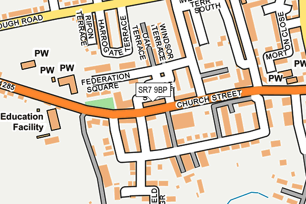 SR7 9BP map - OS OpenMap – Local (Ordnance Survey)
