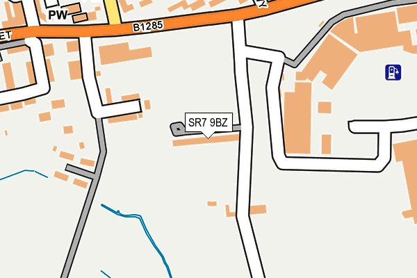 SR7 9BZ map - OS OpenMap – Local (Ordnance Survey)