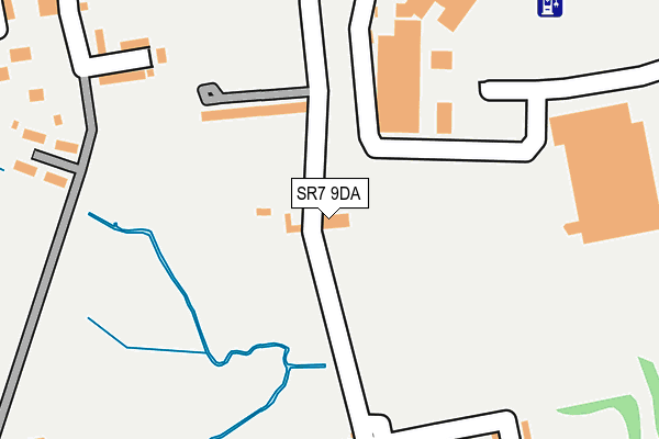 SR7 9DA map - OS OpenMap – Local (Ordnance Survey)