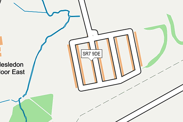 SR7 9DE map - OS OpenMap – Local (Ordnance Survey)