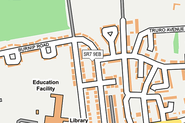 SR7 9EB map - OS OpenMap – Local (Ordnance Survey)
