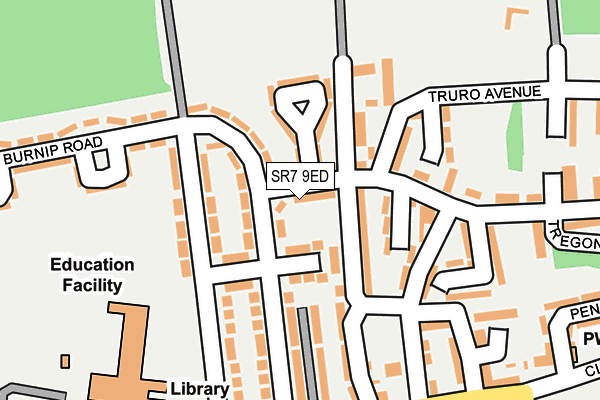 SR7 9ED map - OS OpenMap – Local (Ordnance Survey)
