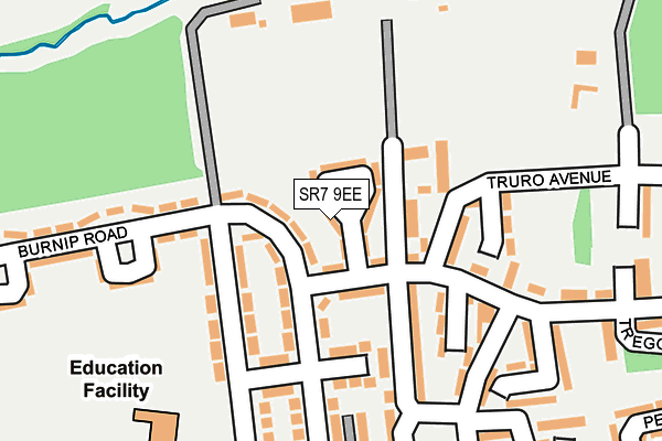 SR7 9EE map - OS OpenMap – Local (Ordnance Survey)